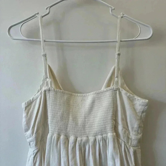 White Mini Cami Dress Old Navy Women Medium with Pockets - Picture 8 of 9